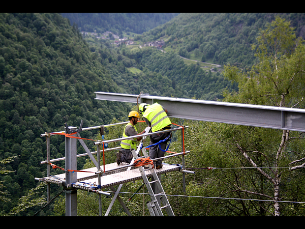 Piattaforma elicottero - montaggio