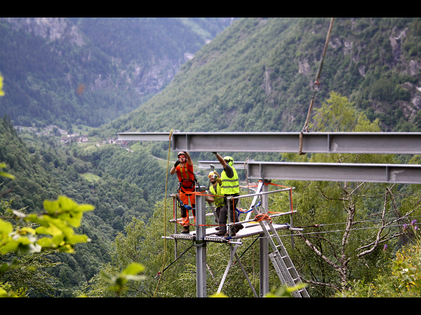 Piattaforma elicottero - montaggio