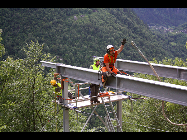 Piattaforma elicottero - montaggio