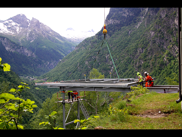 Piattaforma elicottero - montaggio